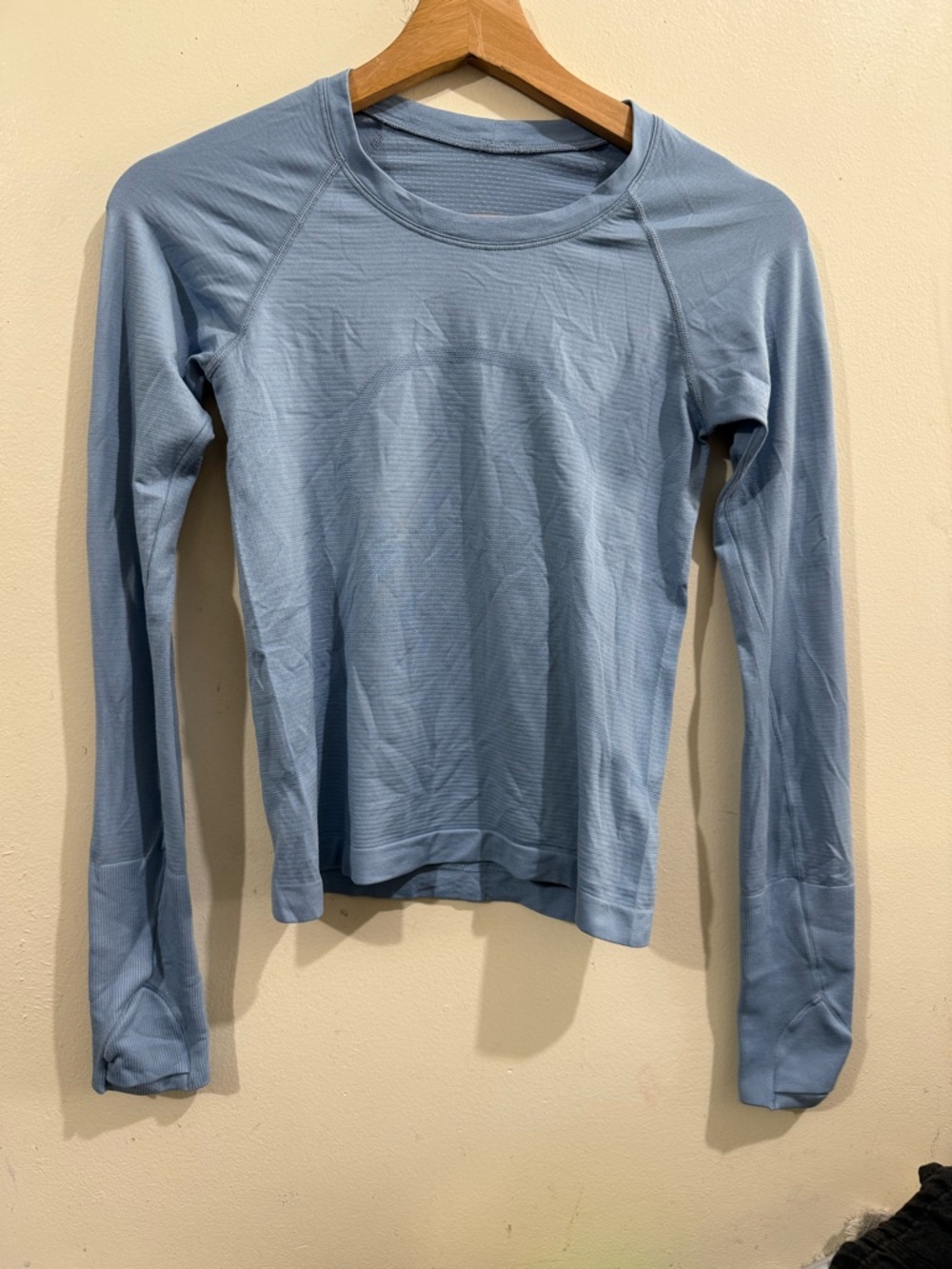 lululemon athletica Light Blue Long-Sleeve Crew Top